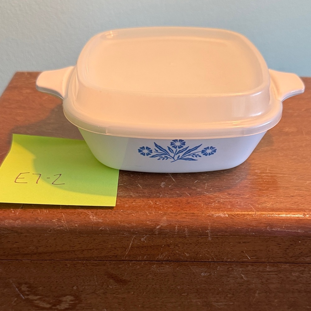 Vintage Two Piece Corning Ware Petite Pan P-41-2, Blue cornflower design